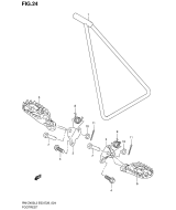 SUZUKI, RMZ 450 US L2, FUSSSTUETZE