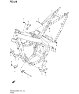 SUZUKI, Suzuki RMZ450 L2 USA, RAHMEN ABDECKUNG