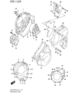 SUZUKI, GSX 1250 FA L6, KURBELGEHAEUSE ABDECKUNG