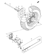 SUZUKI, RV 125 VanVan K3, HINTERRAD