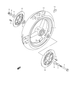 SUZUKI, Suzuki GSX750F Y, VORDERRAD