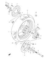 SUZUKI, Suzuki GSX750F Y, HINTERRAD