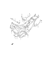 SUZUKI, Suzuki GSX750F Y, RAHMEN ABDECKUNG