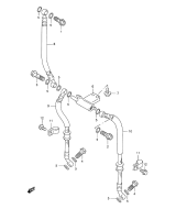 SUZUKI, GSX 750 F Y, FRONT BREMS LEITUNG