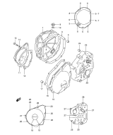 SUZUKI, GSX 750 F Y, KURBELGEHAEUSE ABDECKUNG