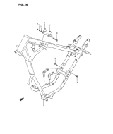 SUZUKI, LS 650 Savage J, RAHMEN ABDECKUNG