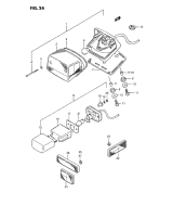 SUZUKI, LS 650 Savage J, KOMBINATIONSLAMPE HINTEN