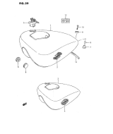 SUZUKI, LS 650 Savage J, TREIBSTOFF TANK