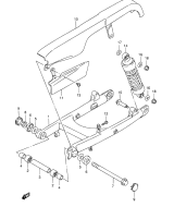 SUZUKI, LS 650 P Savage W, HINTERER SCHWINGARM