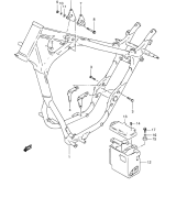 SUZUKI, LS 650 P Savage W, RAHMEN ABDECKUNG