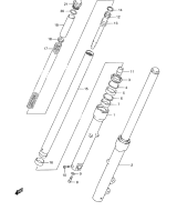 SUZUKI, LS 650 P Savage W, FRONT DAEMPFER