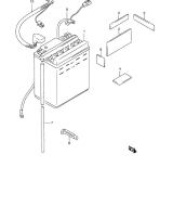 SUZUKI, LS 650 P Savage W, BATTERIE