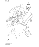 SUZUKI, LTA 700 X EU King Quad K7, HINTERER KOTFLUEGEL