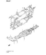 SUZUKI, LTA 700 X EU King Quad K7, RAHMEN ABDECKUNG