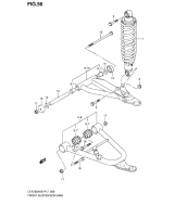 SUZUKI, LTA 700 X EU King Quad K7, FRONT SCHWINGARM