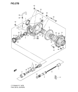 SUZUKI, LTA 700 X EU King Quad K7, KEGELRADGETRIEBE REAR MODEL K7