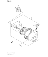 SUZUKI, LTA 700 X EU King Quad K7, RUECKSTOSS STARTER