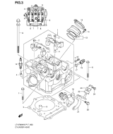 SUZUKI, LTA 700 X EU King Quad K7, ZYLINDER KOPF