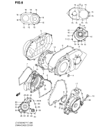 SUZUKI, LTA 700 X EU King Quad K7, KURBELGEHAEUSE ABDECKUNG