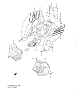 SUZUKI, LTZ 400 EU L1, HINTERER KOTFLUEGEL LTZ400ZL1 E19