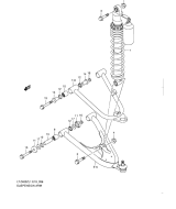 SUZUKI, LTZ 400 EU L1, AUFHAENGUNGSARM LTZ400L1 E19