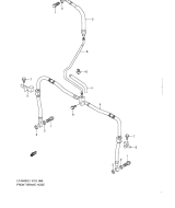 SUZUKI, LTZ 400 EU L1, FRONT BREMS LEITUNG