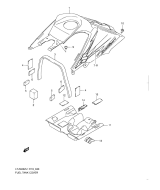 SUZUKI, LTZ 400 EU L1, TANK VERKLEIDUNG LTZ400L1 E19