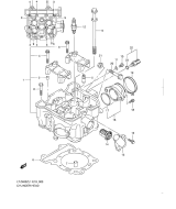 SUZUKI, LTZ 400 EU L1, ZYLINDER KOPF