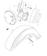 SUZUKI, VL 1500 Intruder LC W, VORDERER KOTFLUEGEL