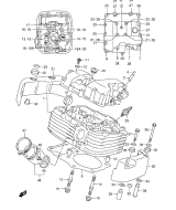 SUZUKI, VL 1500 Intruder LC W, ZYLINDER KOPF HINTEN