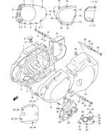 SUZUKI, VL 1500 Intruder LC W, KURBELGEHAEUSE ABDECKUNG