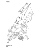 SUZUKI, LTR 450 EU K6, RAHMEN ABDECKUNG