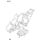 SUZUKI, LTF 160 US S, RAHMEN ABDECKUNG