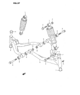 SUZUKI, LTF 160 US S, AUFHAENGUNGSARM