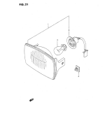 SUZUKI, LTF 160 US S, SCHEINWERFER