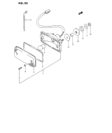 SUZUKI, LTF 160 US S, RUECKLICHT