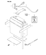 SUZUKI, LTF 160 US S, BATTERIE