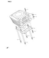 SUZUKI, LTF 160 US S, ZYLINDER