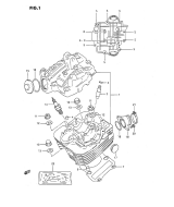 SUZUKI, LTF 160 US S, ZYLINDER KOPF