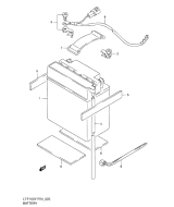 SUZUKI, LTF 160 V, BATTERIE