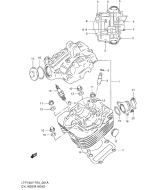 SUZUKI, LTF 160 V, ZYLINDER KOPF