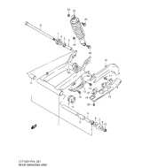 SUZUKI, LTF 160 W, HINTERER SCHWINGARM