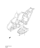 SUZUKI, LTF 160 W, RAHMEN ABDECKUNG