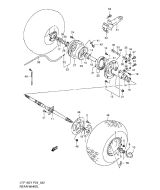 SUZUKI, LTF 160 W, HINTERRAD