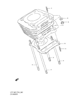 SUZUKI, LTF 160 W, ZYLINDER