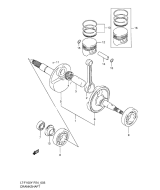 SUZUKI, LTF 160 W, KURBELWELLE