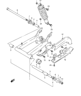 SUZUKI, LTF 160 K6, HINTERER SCHWINGARM