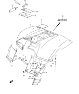 SUZUKI, LTF 160 K6, HINTERER KOTFLUEGEL