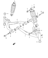 SUZUKI, LTF 160 K6, AUFHAENGUNGSARM