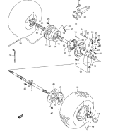 SUZUKI, LTF 160 K6, HINTERRAD